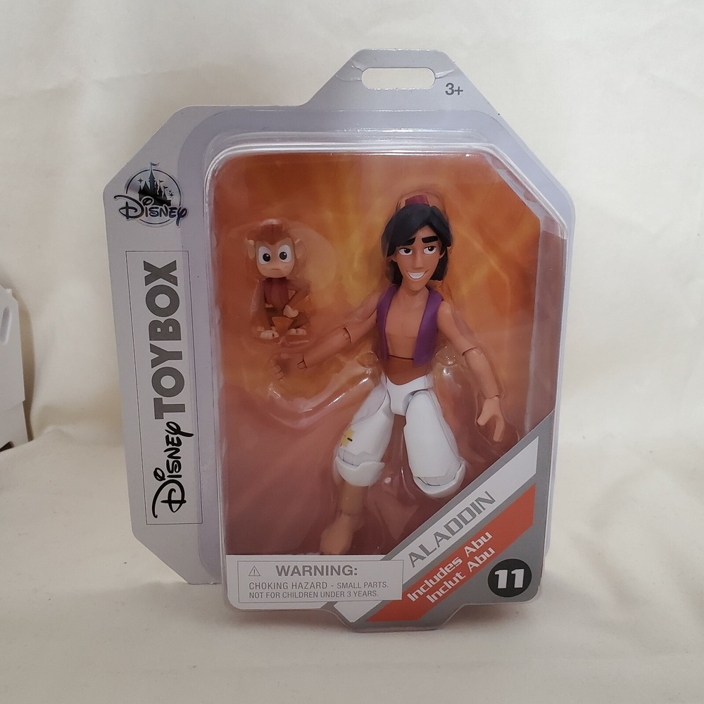 Disney Action Figure Unisex 5in Purple Aladdin Toybox Abu Monkey Set 11